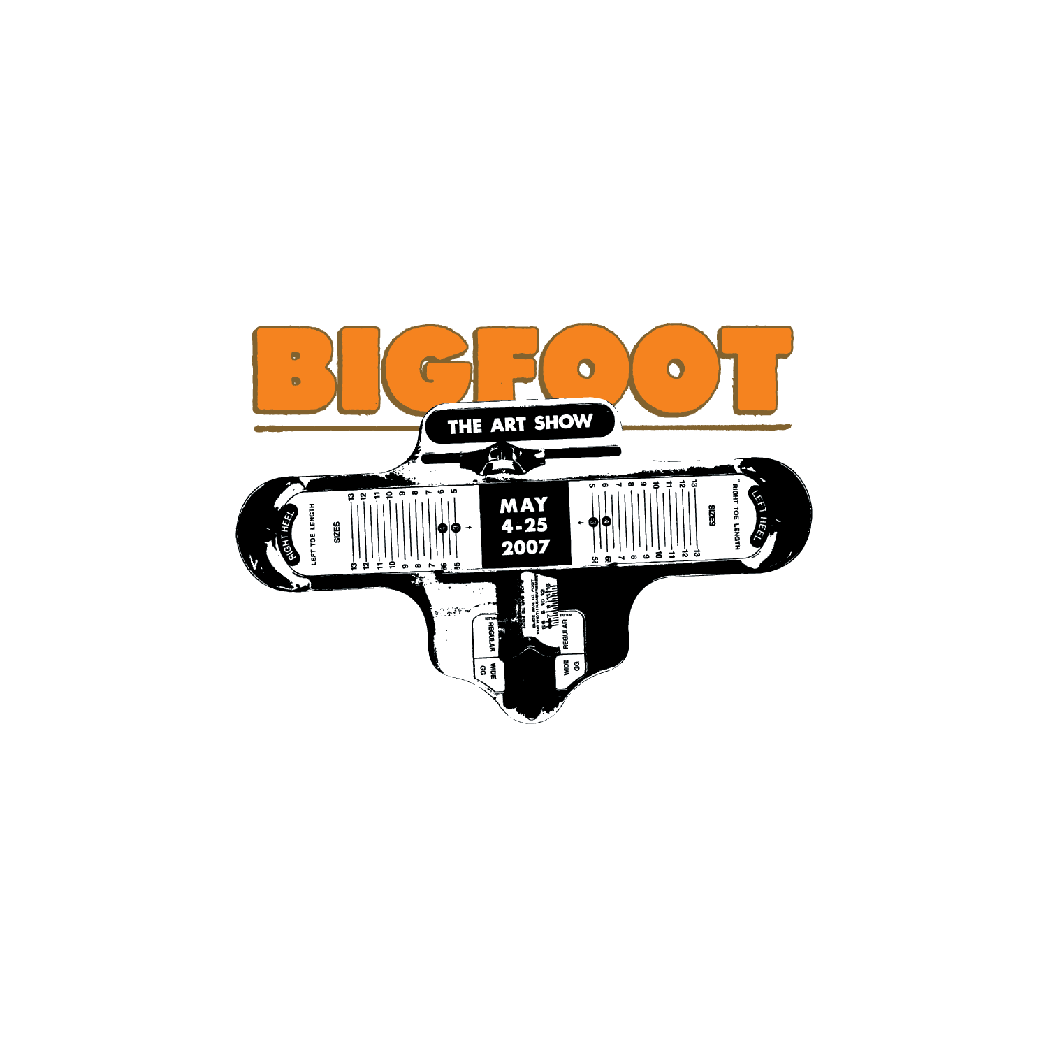 Bigfoot the Art Show logo by OLSON MCINTYRE